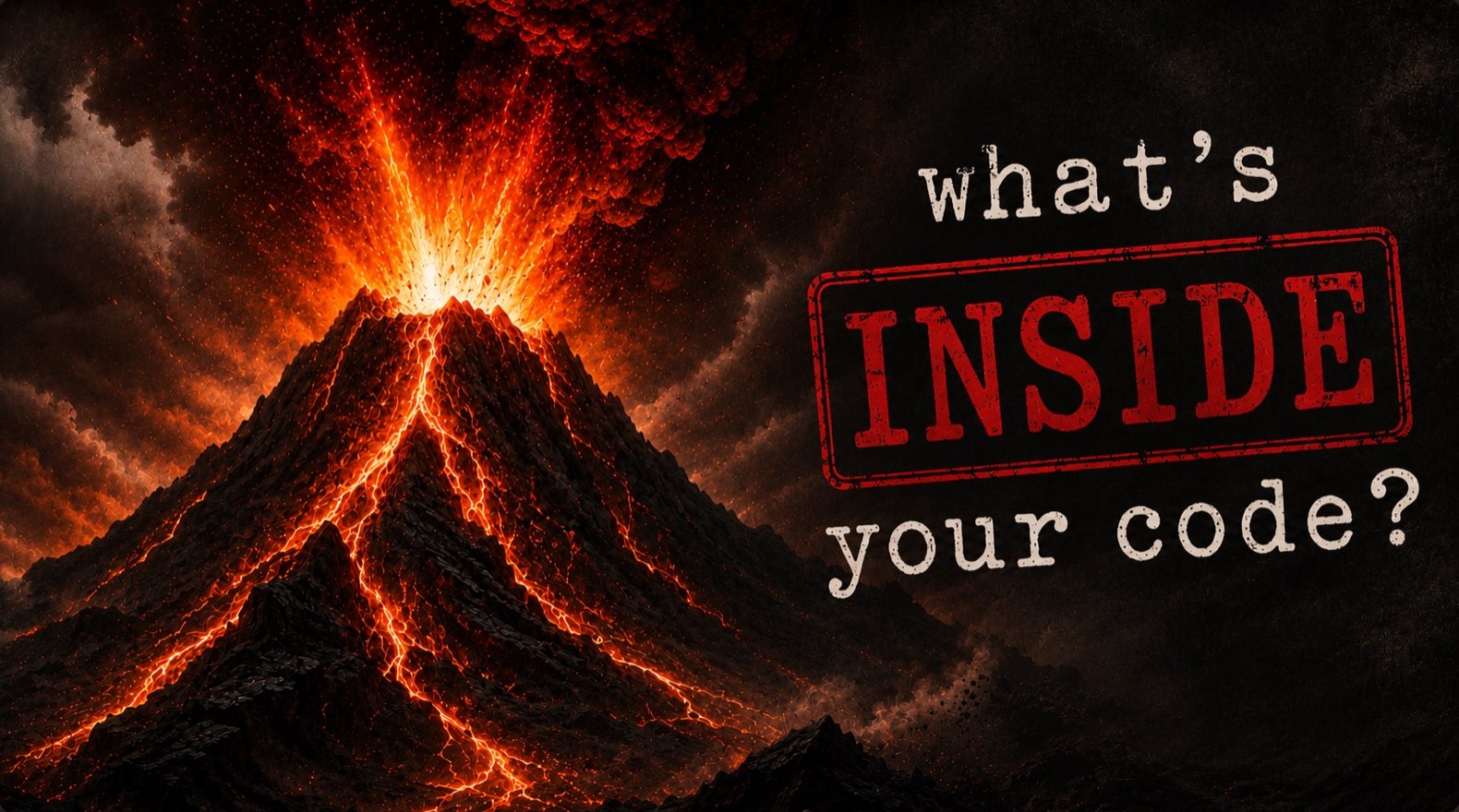 An erupting volcano — what's inside your code?