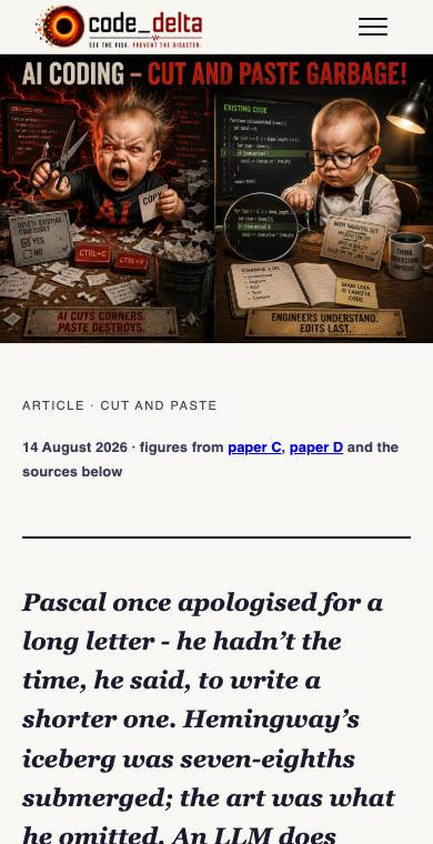 Cut-and-paste garbage