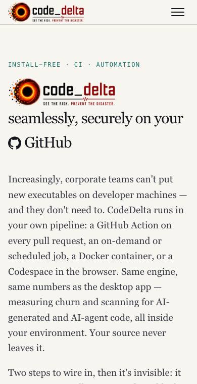 CI without installing