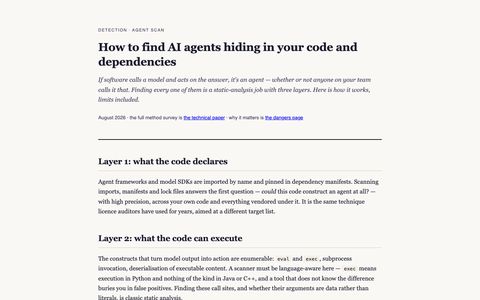 Finding AI agents in code